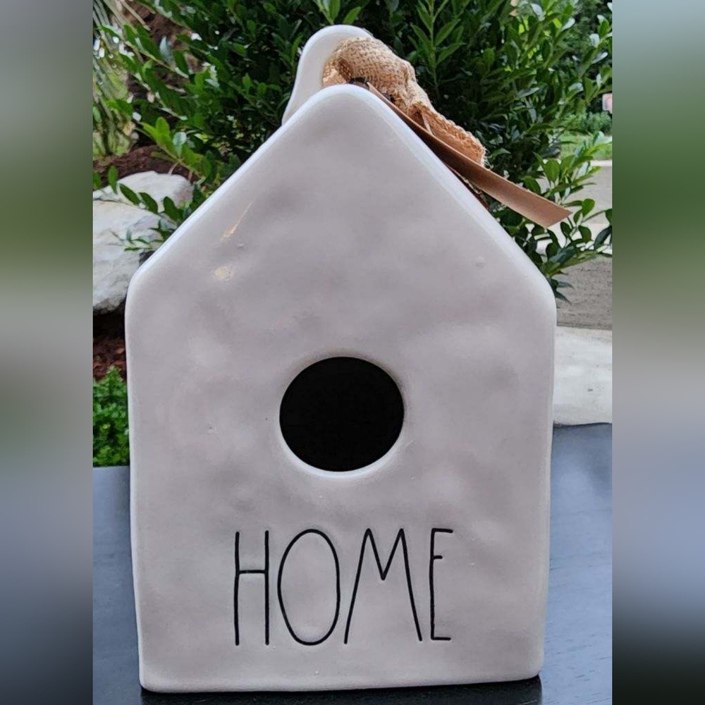 Rae Dunn birdhouse HOME